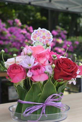 主催イベント：４／３０（木） バラのフラワーアレンジメントの画像