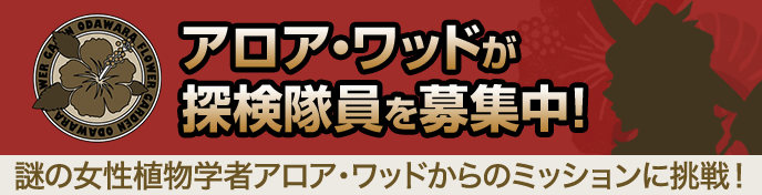 アロア・ワッドが探検隊員を募集中！