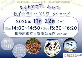 主催イベント:ライトアップおおの 親子deライトづくりワークショップ開催のお知らせの画像