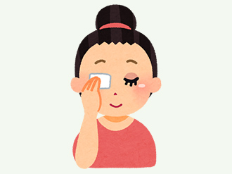 注意事項イラスト（メイク）